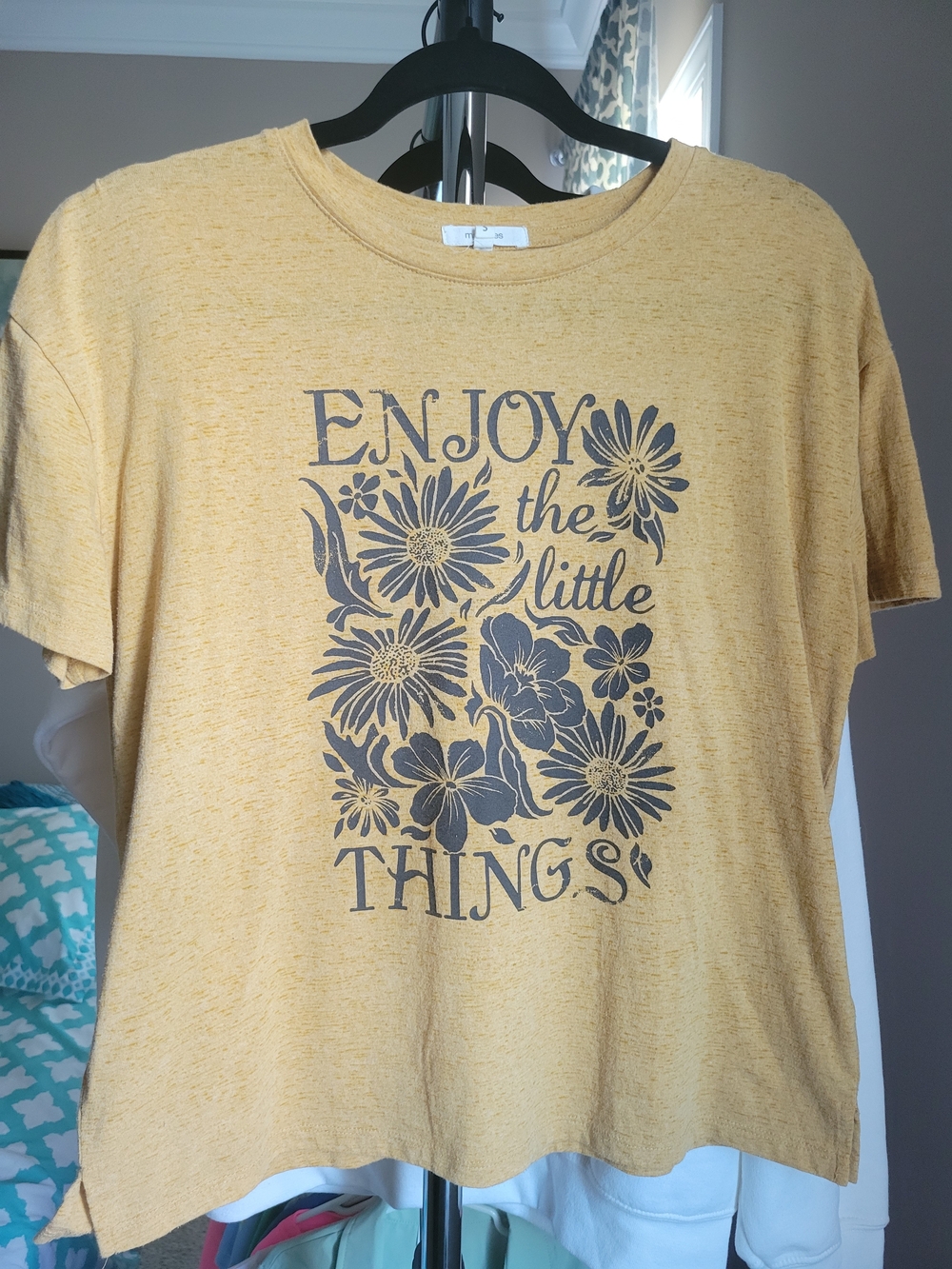 Enjoy the Little Things Short-Sleeve Tee - Mustard Yellow